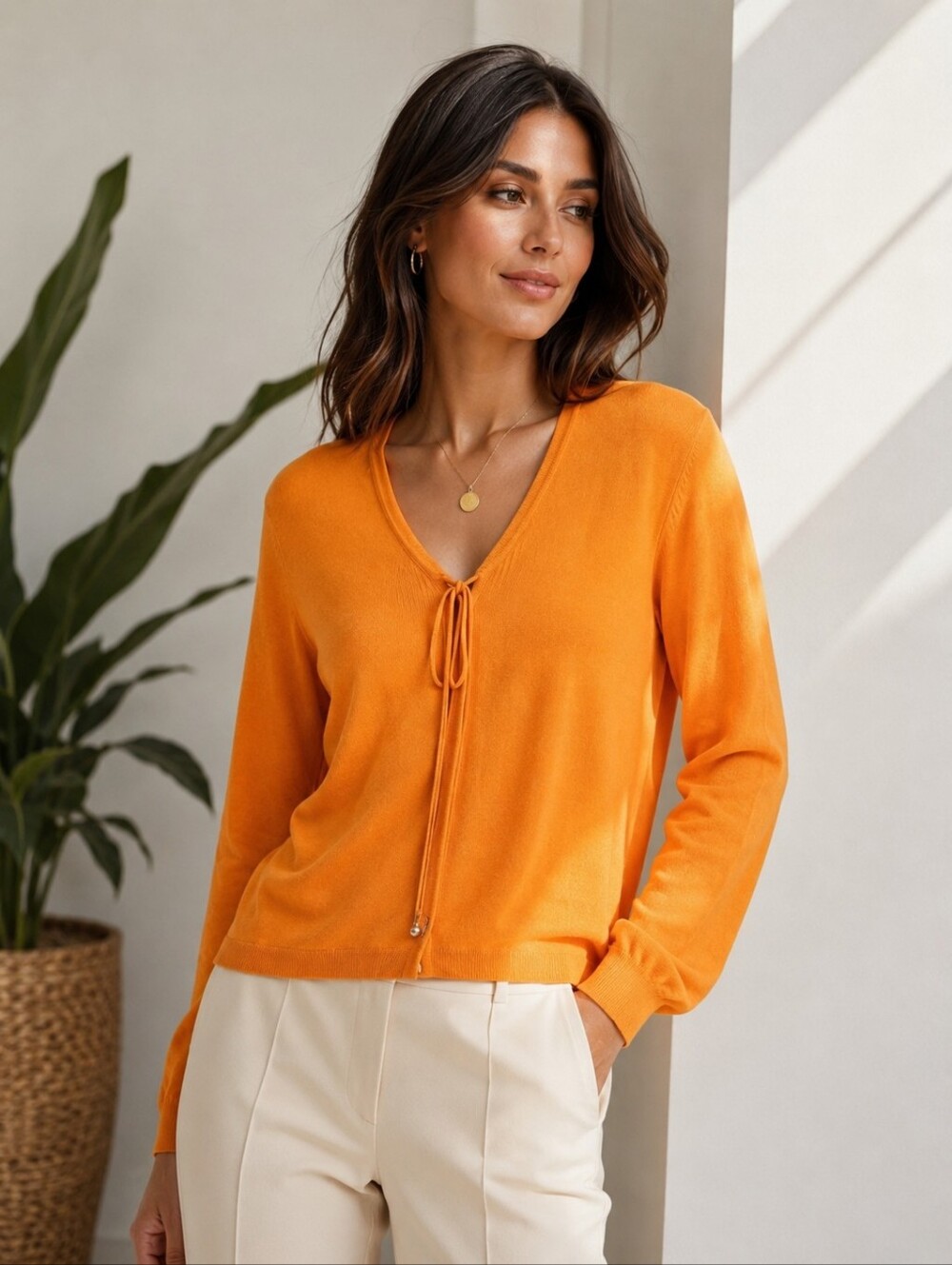 Paramour Orange Long Sleeve blouse